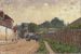 Marly-le-Roi-maalaus - Alfred Sisley — näkymä teoksesta