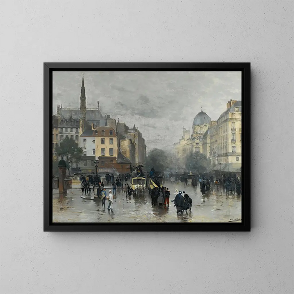 Après la pluie - Alfred Smith — kehystetty taideteos seinällä