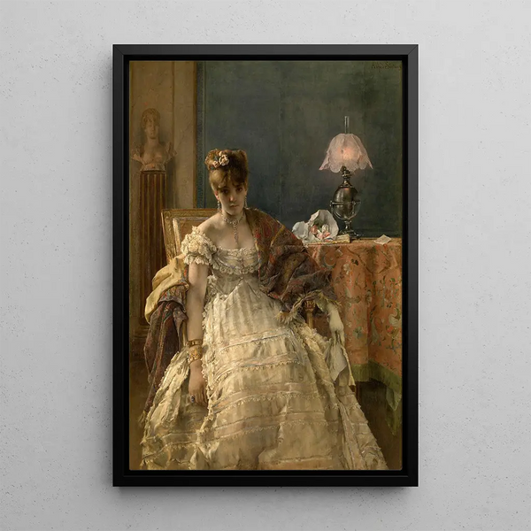 Toivottoman Maalaus - Alfred Stevens — kehystetty taideteos seinällä