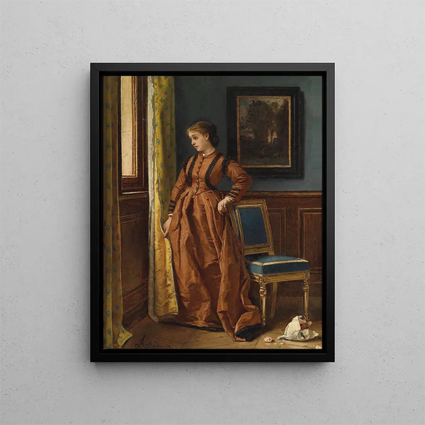 Déjà - Alfred Stevens — kehystetty taideteos seinällä