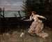En pleine réflexion - Alfred Stevens — näkymä teoksesta
