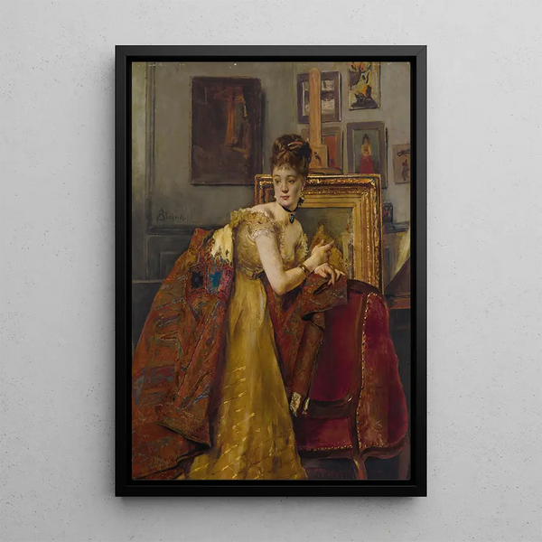 Tanssiaisetanssiaiset - Alfred Stevens — kehystetty taideteos seinällä