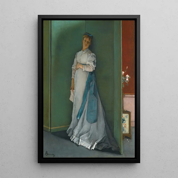 Tunnettu - Alfred Stevens — kehystetty taideteos seinällä