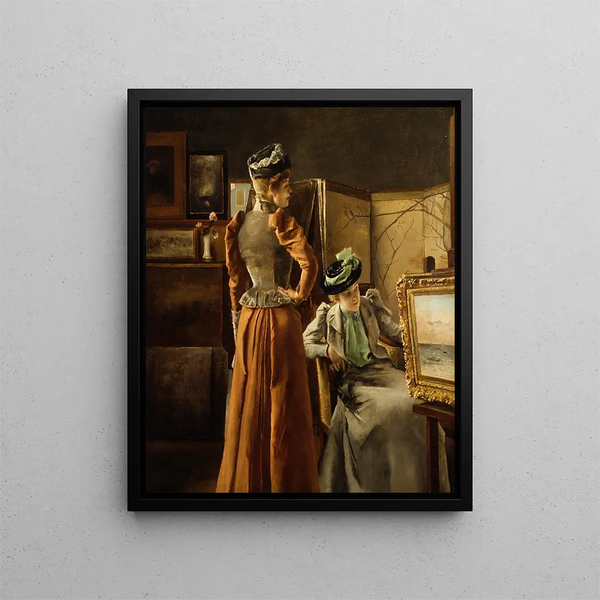 Katso maalausta - Alfred Stevens — kehystetty taideteos seinällä