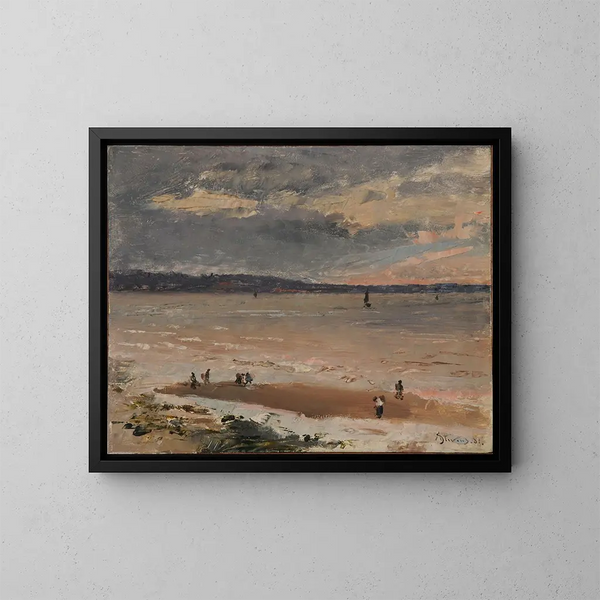 Merimaalauksia Le Havre - Alfred Stevens — kehystetty taideteos seinällä