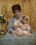 Äiti ja lapsi - Alfred Stevens — näkymä teoksesta