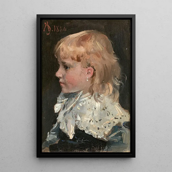 Maalauksen jäljennös Alice Gambyn muotokuva - Alfred Stevens