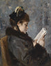 Portrait d'une jeune femme - Alfred Stevens — näkymä teoksesta