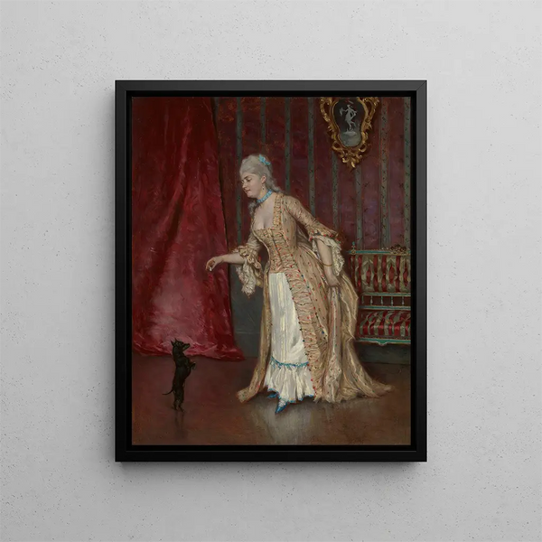 Figure debout d'une femme - Alfred Stevens — kehystetty taideteos seinällä