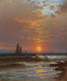 Voiliers au coucher du soleil - Alfred Thompson Bricher — näkymä teoksesta
