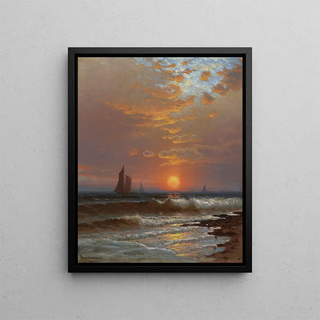 Alfred Thompson Bricher - Sailboats at Sunset.webp