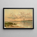 Auringonlasku Shinnecock Bay - Alfred Thompson Bricher — kehystetty taideteos seinällä