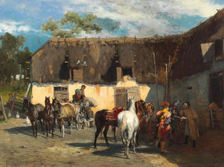 La Réquisition - Alfred von Wierusz-Kowalski — näkymä teoksesta