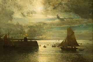 Alfred Wahlberg - Moonlit Landscape.webp