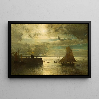 Alfred Wahlberg - Moonlit Landscape.webp