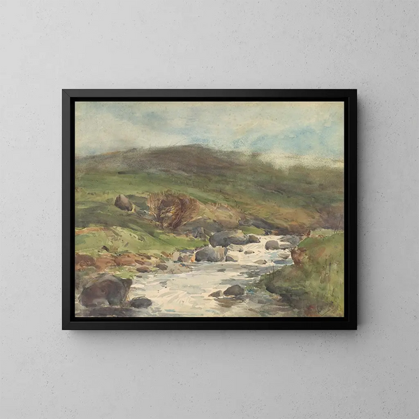 Vuoristokuru Ruisseau de montagne à Kaikoura - Alfred Walsh — kehystetty taideteos seinällä