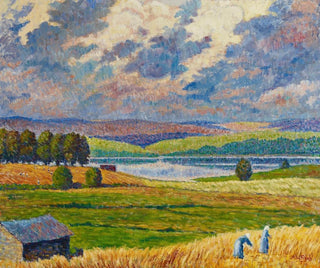 Padasjoki maisemamaalaus - Alfred William Finch — näkymä teoksesta