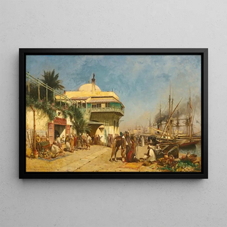 Alfred Wordsworth Thompson - The port of Algiers.webp