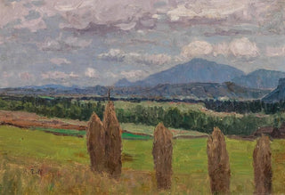 Alfred Zoff - A Landscape with Sheaves of Corn.webp