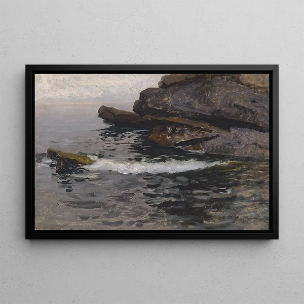 Alfred Zoff - Felskste bei Capo Lungo.webp