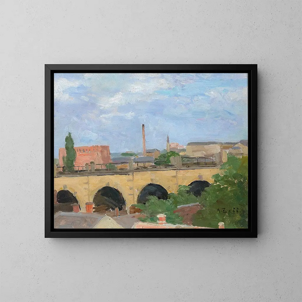 Ligurian rannikolla - Alfred Zoff — kehystetty taideteos seinällä