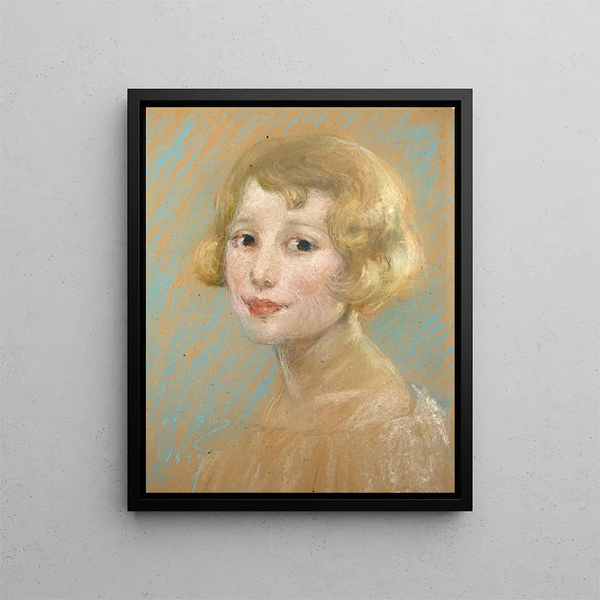 Blondti girl - Alice Pike Barney — kehystetty taideteos seinällä