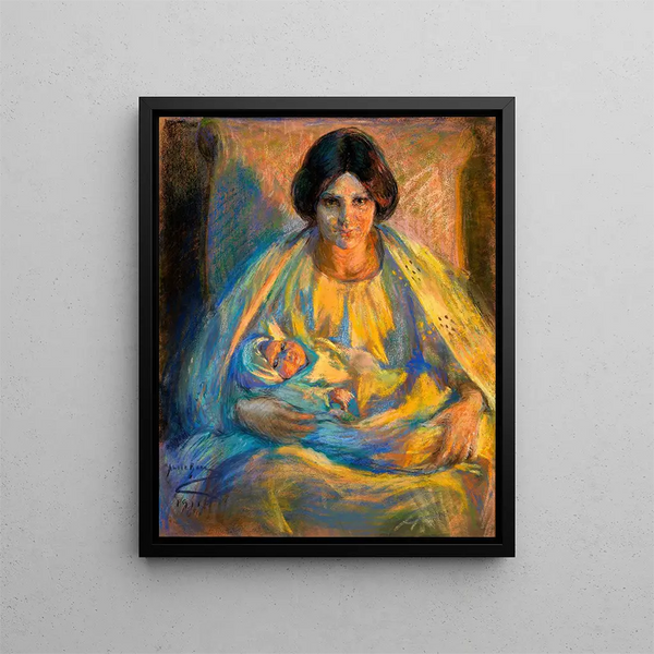 Par Lamplight - Alice Pike Barney — kehystetty taideteos seinällä