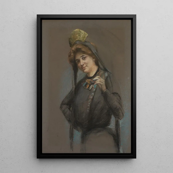 Maalauksen jäljennös Cigarette - Alice Pike Barney