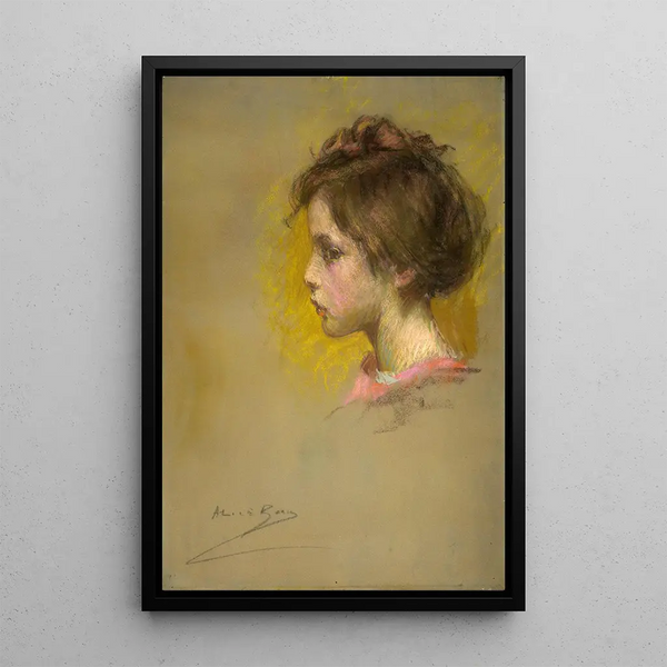 Claudine-maalaus - Alice Pike Barney — kehystetty taideteos seinällä