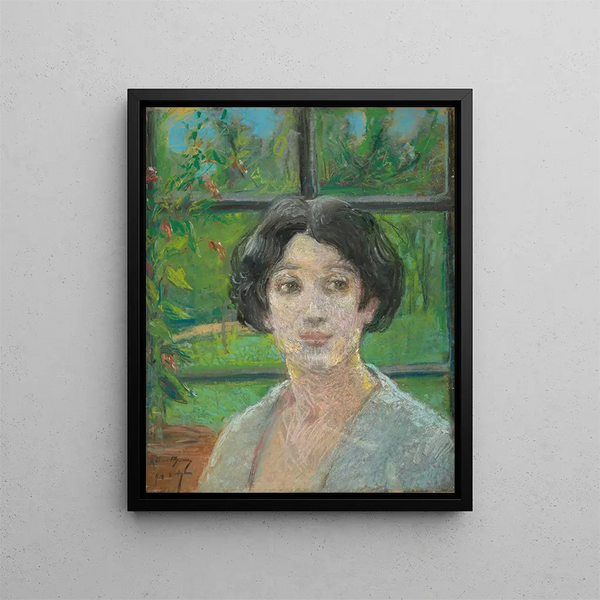 Puutarhan ikkuna - Alice Pike Barney — kehystetty taideteos seinällä