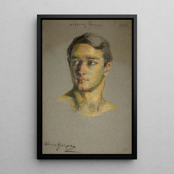 Hippolyte Thom - Alice Pike Barney maalaus — kehystetty taideteos seinällä