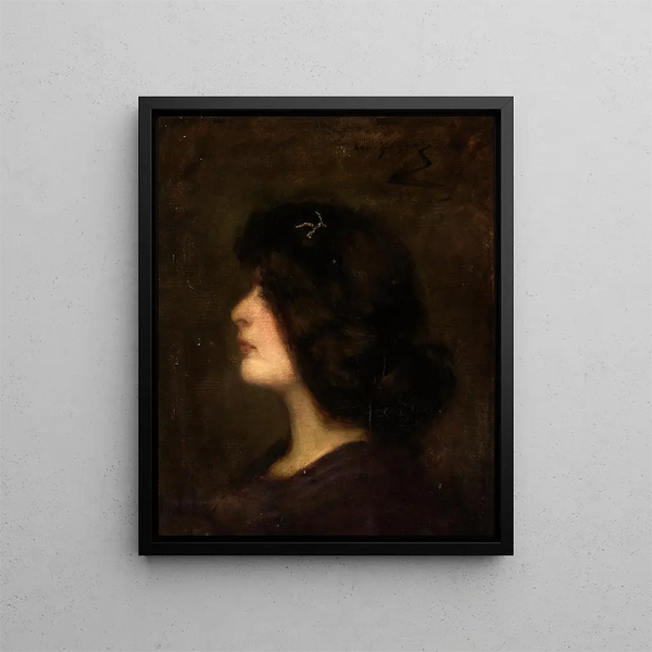Laura à quinze ans - Alice Pike Barney — kehystetty taideteos seinällä