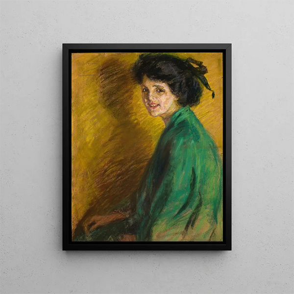 Kevyt maalaus - Alice Pike Barney — kehystetty taideteos seinällä