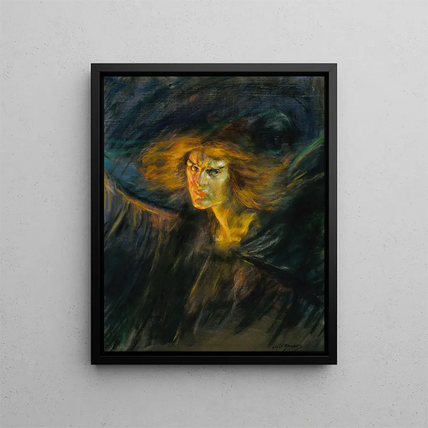 Lucifer Natalie Clifford Barney - Alice Pike Barney — kehystetty taideteos seinällä