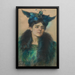Marianne-maalaus hatun kanssa - Alice Pike Barney — kehystetty taideteos seinällä