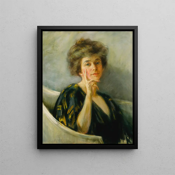Autoportrait au repos - Alice Pike Barney — kehystetty taideteos seinällä