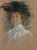Autoportrait avec chapeau et voile - Alice Pike Barney — näkymä teoksesta