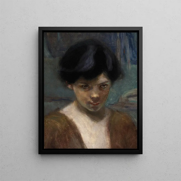 tutkimus pojan päästä - Alice Pike Barney — kehystetty taideteos seinällä