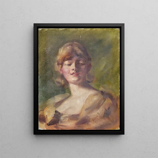 Tervekuva päästä - Alice Pike Barney — kehystetty taideteos seinällä