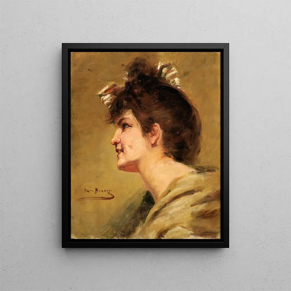 La fossette - Alice Pike Barney — kehystetty taideteos seinällä