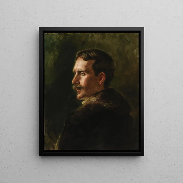 Le manteau de fourrure - Alice Pike Barney — kehystetty taideteos seinällä
