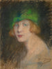 Le chapeau vert - Alice Pike Barney — näkymä teoksesta