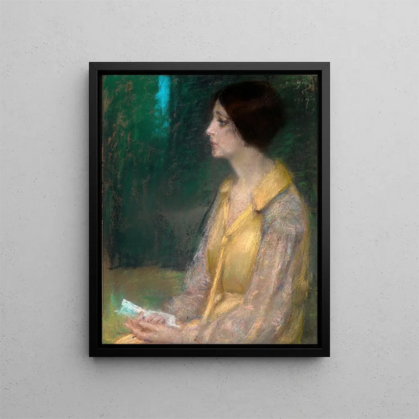 La lettre - Alice Pike Barney — kehystetty taideteos seinällä