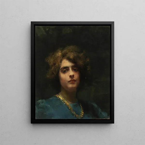 Le collier - Alice Pike Barney — kehystetty taideteos seinällä
