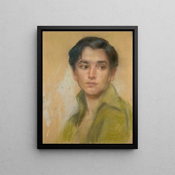 Nuori runoilija - Alice Pike Barney — kehystetty taideteos seinällä