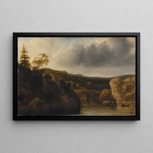 Allaert van Everdingen - Shore with Steep Cliffs.webp