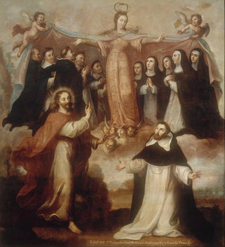 Allégorie de la Vierge patronne des Dominicains - Miguel Cabrera