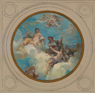 Allégories du canal de l'Ourcq, du Travail et de la Navigation - Henri Leopold Lévy