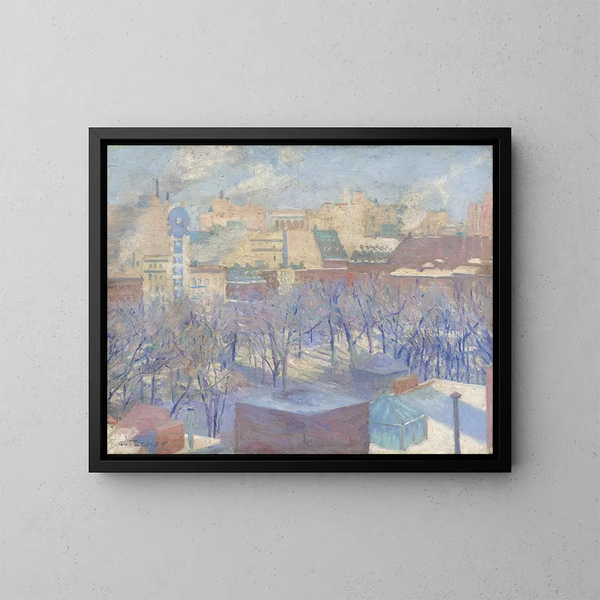 Madison Square Snow - Allen Tucker — kehystetty taideteos seinällä