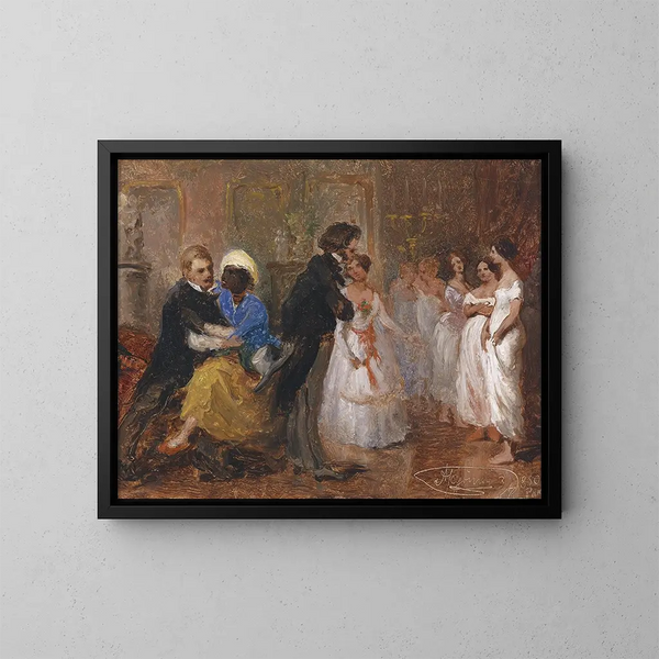 Dames galantes - Alois Schönn — kehystetty taideteos seinällä